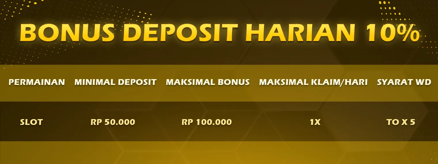 Bonus Deposit Harian